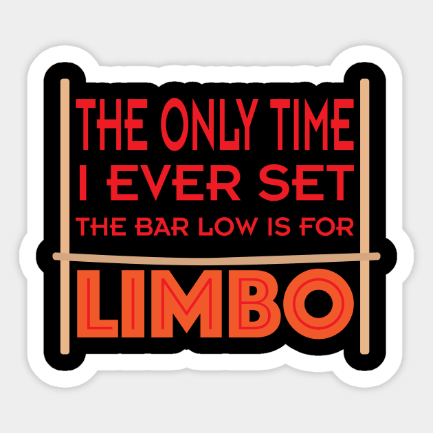 Low Bar Limbo Sticker by SnarkSharks